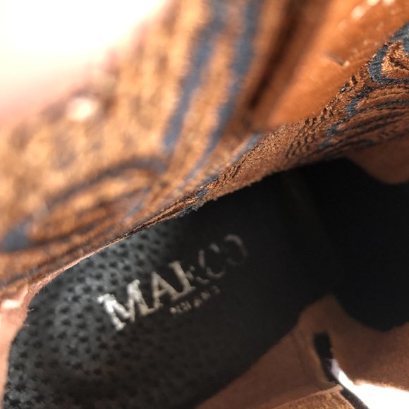 MARCO NEW Italian leather boots in western style. - Picture 6 of 13